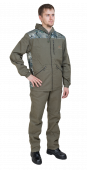 Костюм мужской Дрозд-1 / олива (вставки) (52 / 182-188)