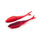 Поролоновая рыбка Yaman "Devious Minnow" на двойнике, 90 мм, #24UV