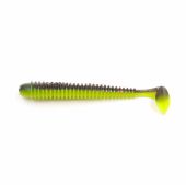 Виброхвост YAMAN PRO Betta, р.2,5 inch, цвет #32 - Black Red Flake/Chartreuse (уп. 8 шт.)