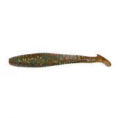 Виброхвост YAMAN PRO Flatter Shad, р.2 inch, цвет #09 - Motor Oil (уп. 6 шт.)