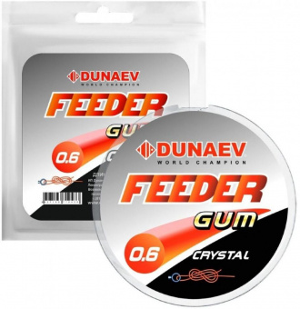 Фидерная резина Dunaev "Feeder Gum" 0.8 мм (прозрачная)