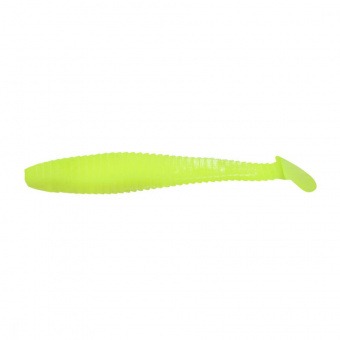 Виброхвост YAMAN PRO Flatter Shad, р.4 inch, цвет #02 - Chartreuse (уп. 5 шт.)