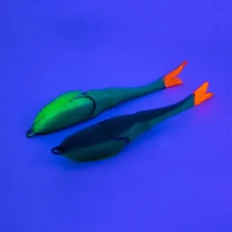 Поролоновая рыбка Yaman "Devious Minnow" на двойнике, 120 мм, #17UV