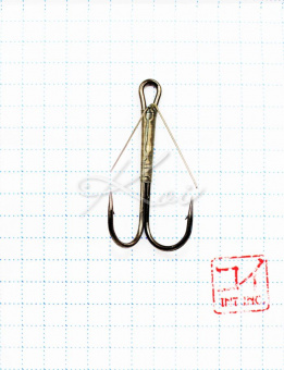 Тройник-незацепляйка Koi "Weedless Treble Hook" #1