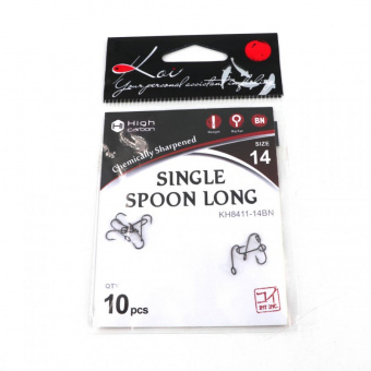 Крючки Koi "Single Spoon Long" #14
