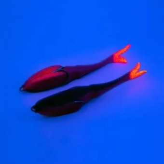 Поролоновая рыбка Yaman "Devious Minnow" на двойнике, 90 мм, #24UV