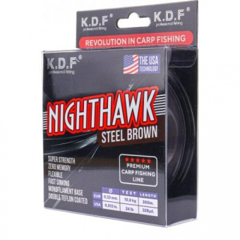 Леска KDF Nighthawk Steel Brown (300 м)
