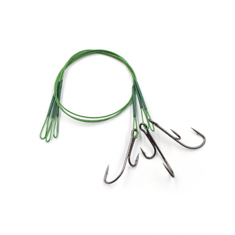 Поводок стальной Namazu Leader Nylon Coated Green (20 см)